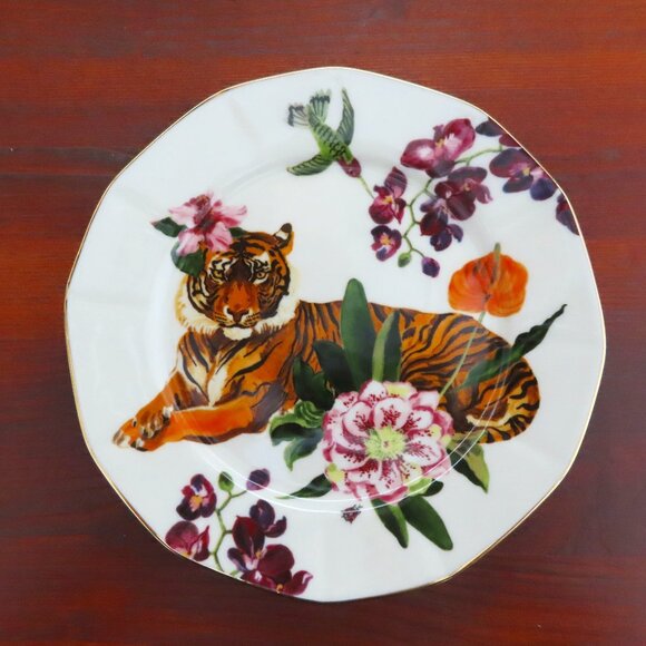 Anthropologie Other - Anthropologie Nathalie Lete Tiger Dessert Plate